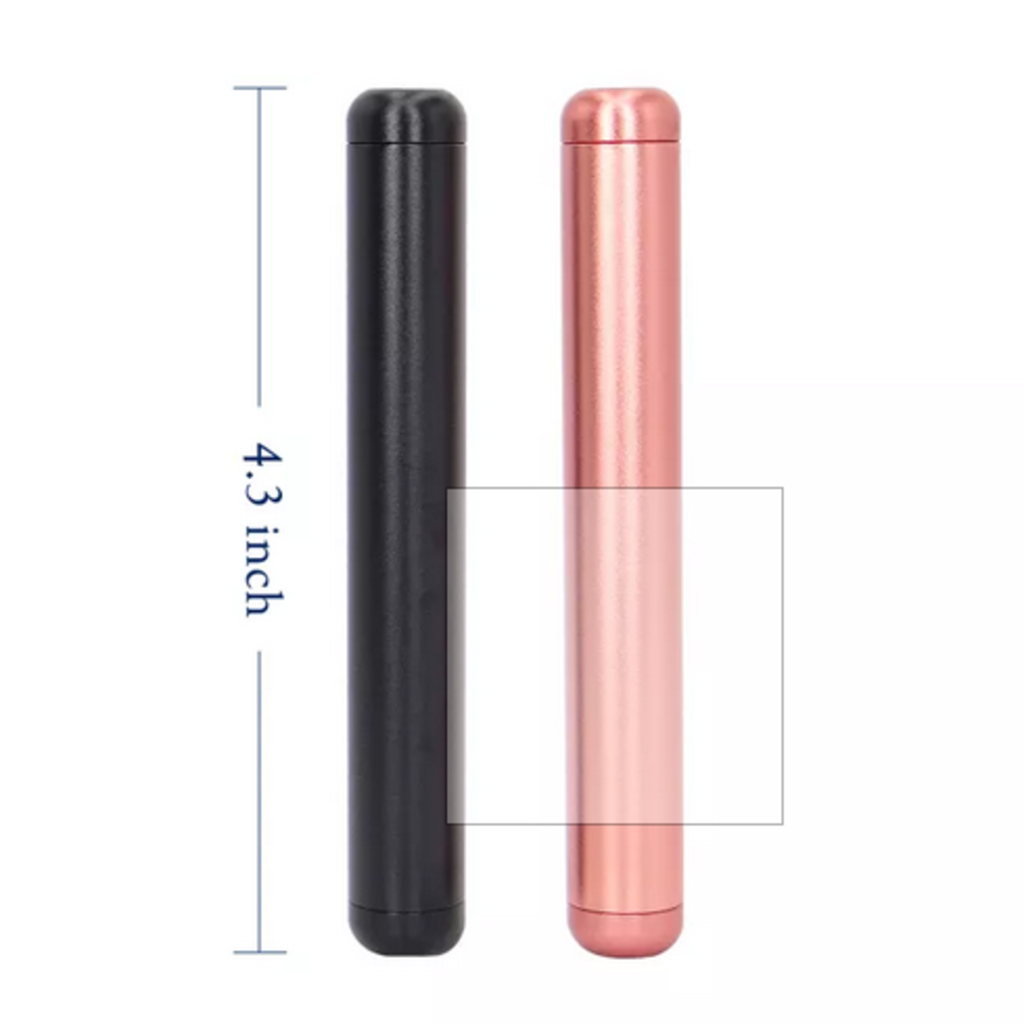 OZCHIN Aluminum Metal Tube 4.5-inch, Airtight, Lightweight, Fit in Pocket Great for Traveling