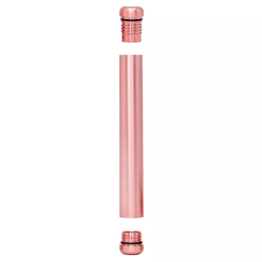 OZCHIN Aluminum Metal Tube 4.5-inch, Airtight, Lightweight, Fit in Pocket Great for Traveling