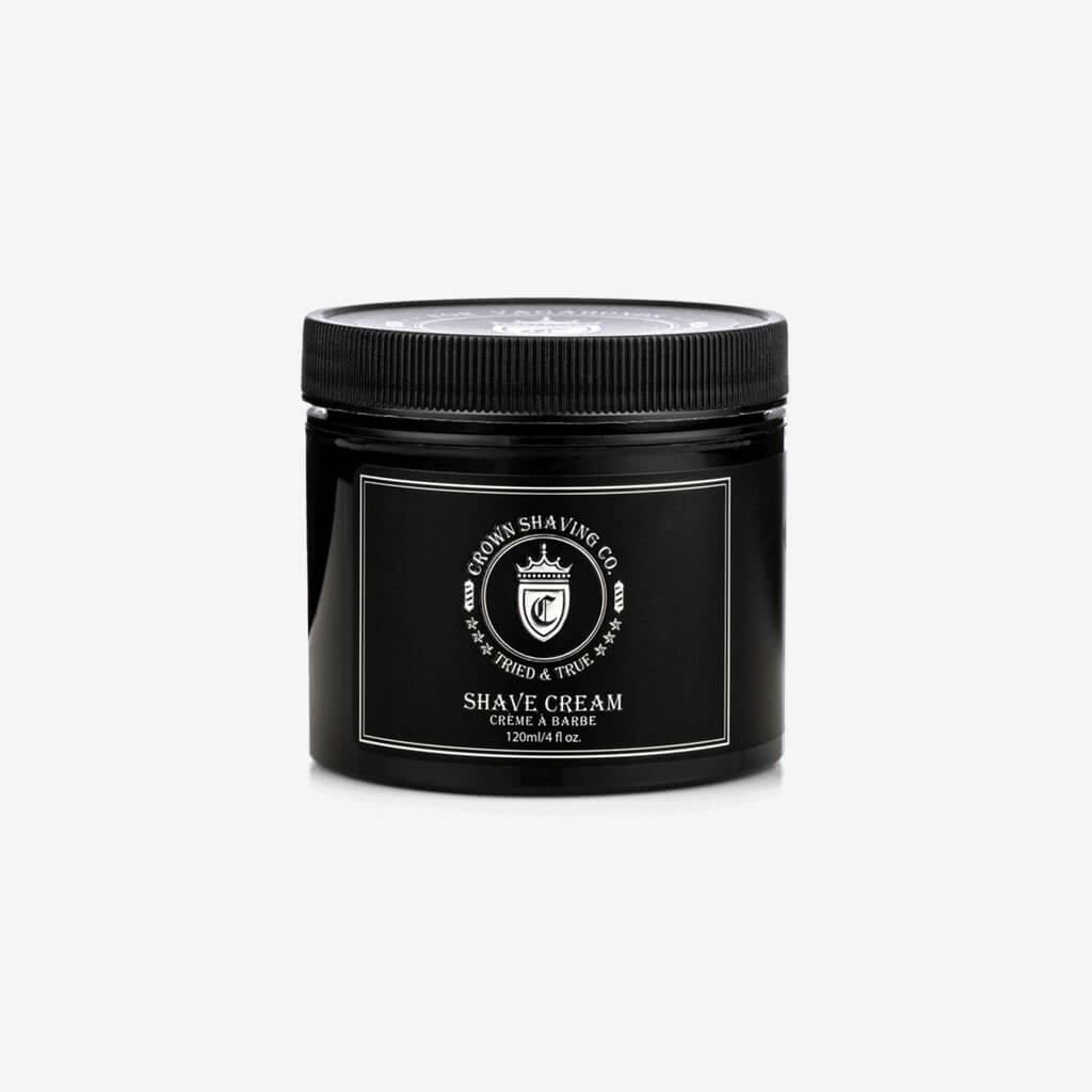 Crown Shaving made their original shave solution with only the finest ingredients they could find, like eucalyptus and spearmint—both of which nourish skin. The shave cream makes for a close, comfortable shave while leaving your skin smooth and unscathed. Trusted by barbers.