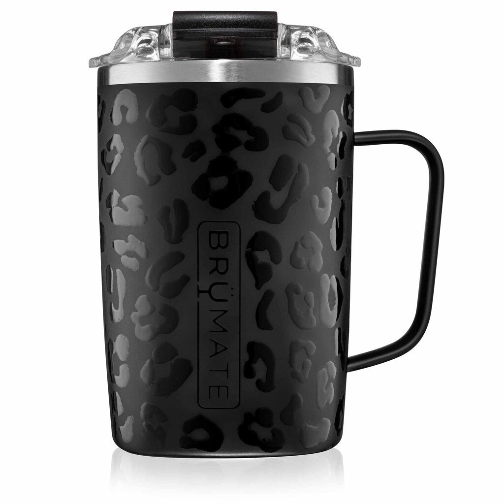 Toddy 16 Oz Insulated Coffee Mug | Onyx Leopard