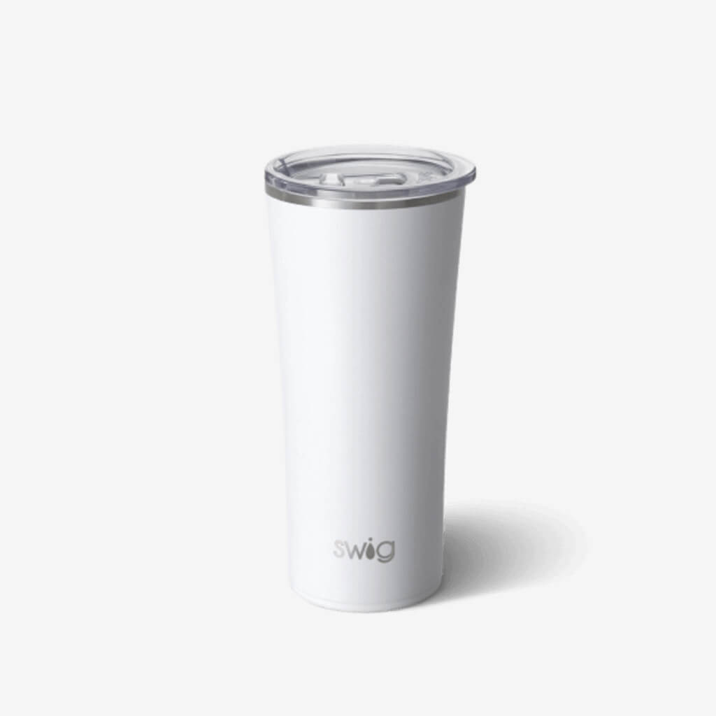 Thanks to Swig&#39;s triple insulation technology, this tumbler keeps drinks cold for up to 24 hours and hot up to 12 hours. The cup holder friendly, slim shape makes it perfect on the go or at home. From sweet tea to hot toddy&#39;s, this Swig will definitely be your new fave!  Holds 22oz