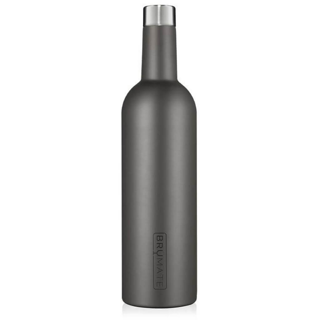 Winesulator 25 Oz Wine Canteen | Black Stainless