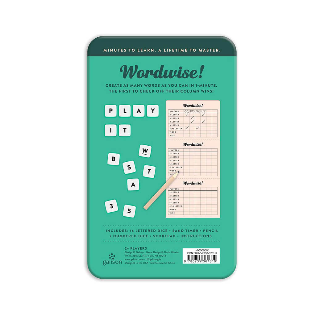 Wordwise! Dice Game