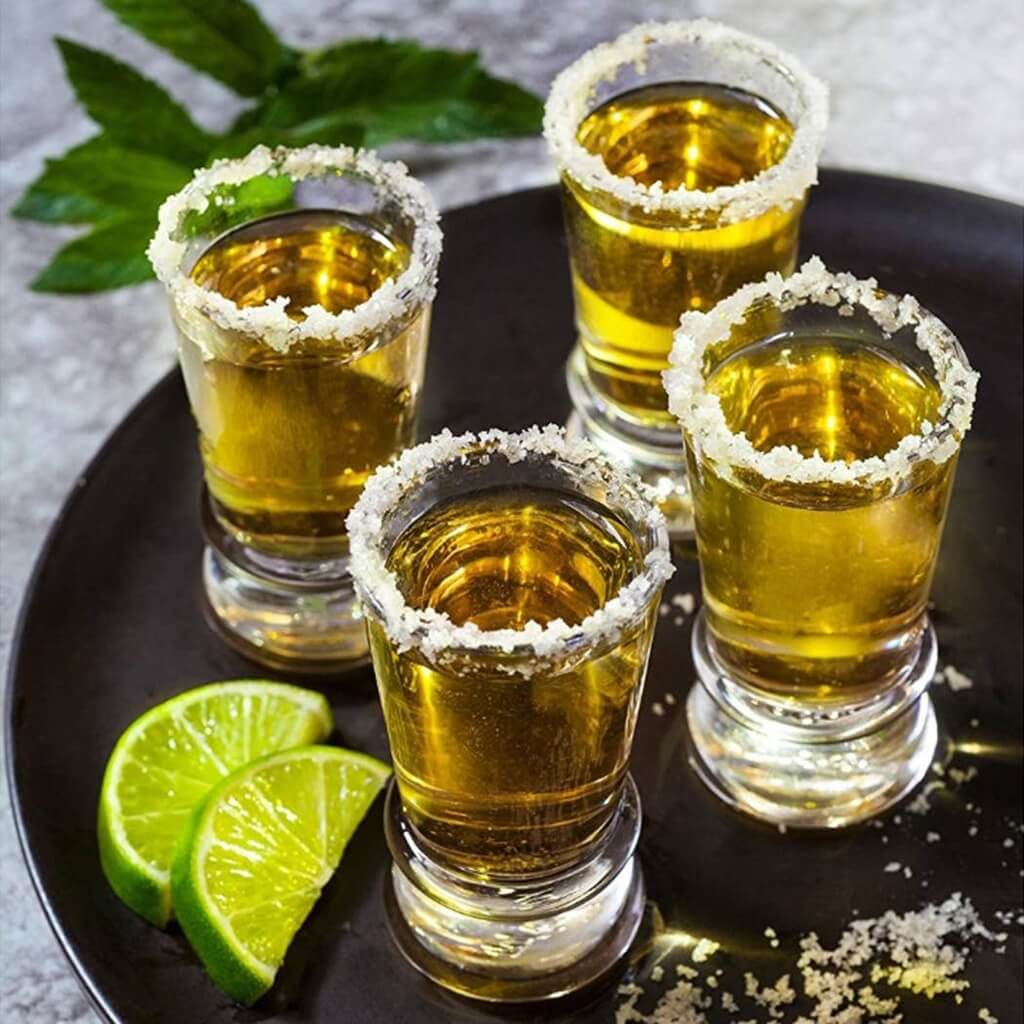 Afina Ribbon Shot Glasses, 1.5 Oz Set of 6 - The Gifted Man