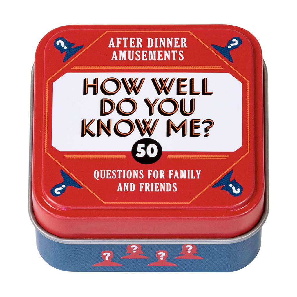 After Dinner Amusements: How Well Do You Know Me? - The Gifted Man