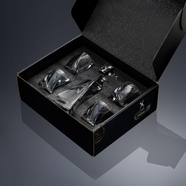 Altas Whiskey Decanter 5-Piece Set - The Gifted Man
