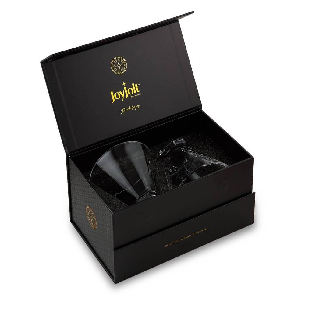 Aqua Vitae Octagon Martini Glasses, Set of 2 - The Gifted Man