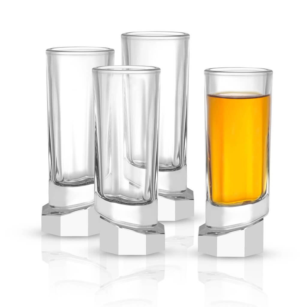 Aqua Vitae Octagon Shot Glasses, Set of 4 - The Gifted Man