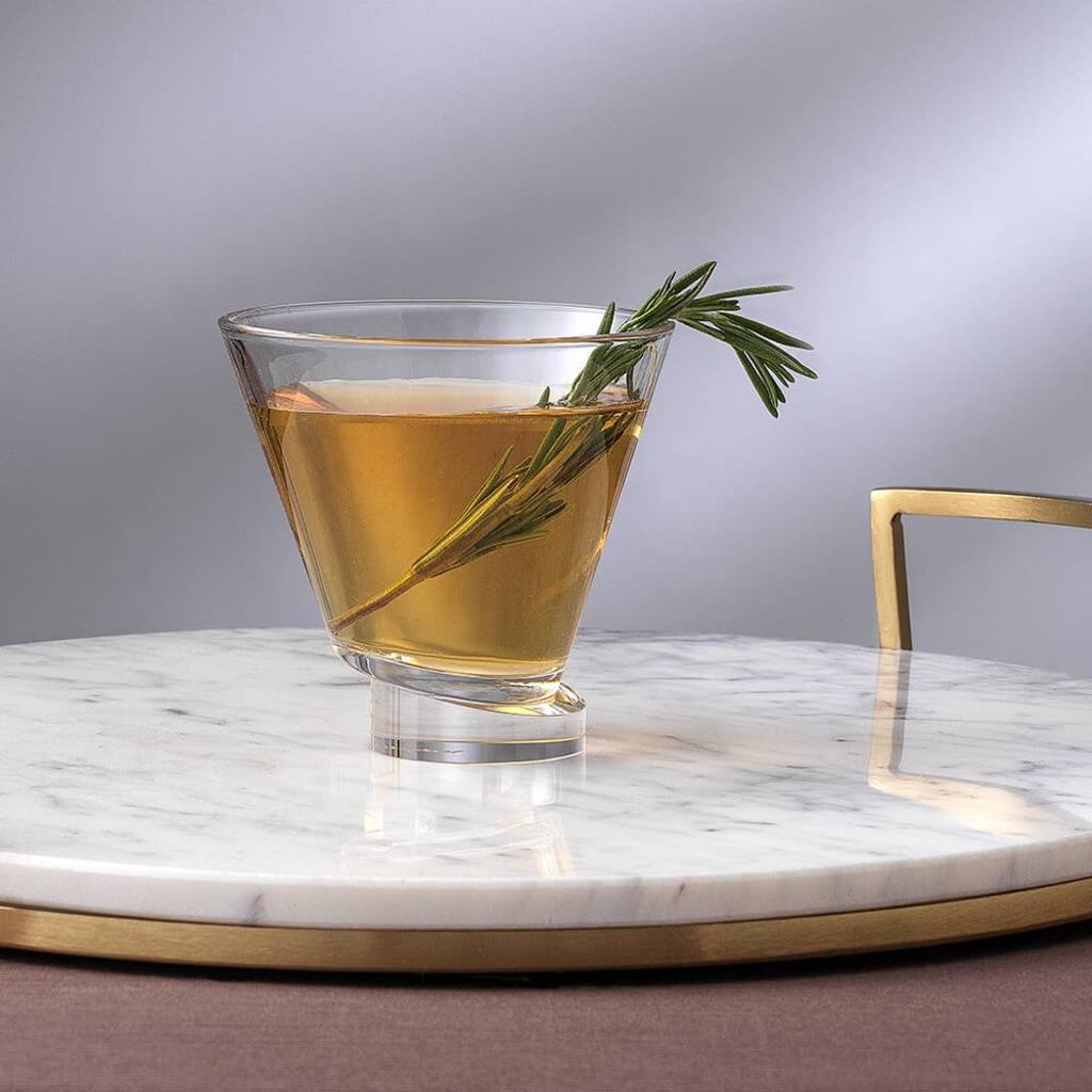 Aqua Vitae Round Martini Glasses, Set of 2 - The Gifted Man