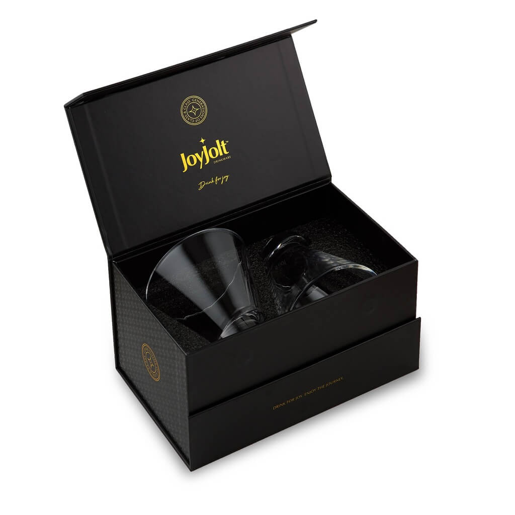 Aqua Vitae Round Martini Glasses, Set of 2 - The Gifted Man