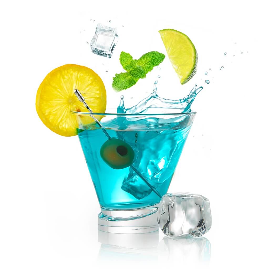 Aqua Vitae Round Martini Glasses, Set of 2 - The Gifted Man