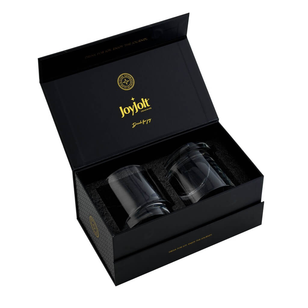 Aqua Vitae Round Whiskey Glasses, Set of 2 - The Gifted Man