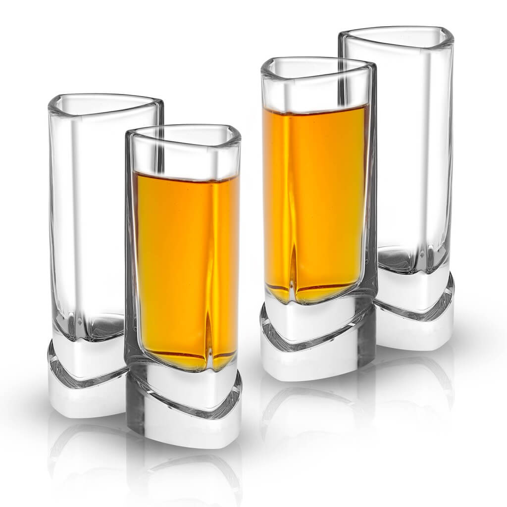 Aqua Vitae Triangle Shot Glasses, Set of 4 - The Gifted Man