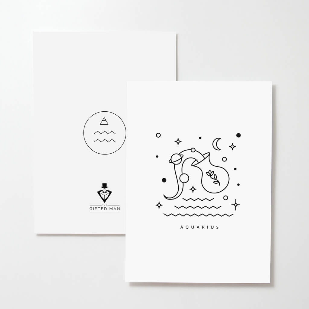 Aquarius Greeting Card - The Gifted Man