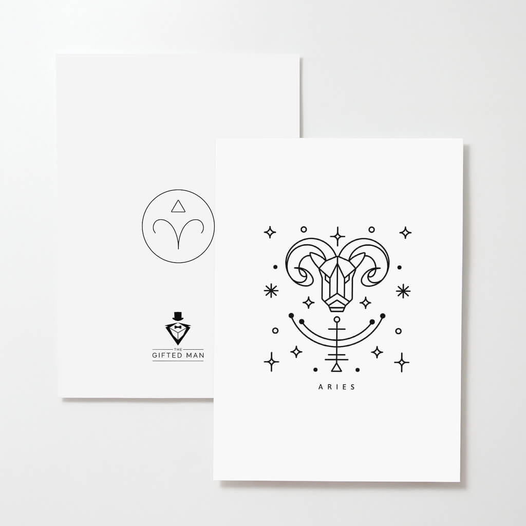 Aries Greeting Card - The Gifted Man
