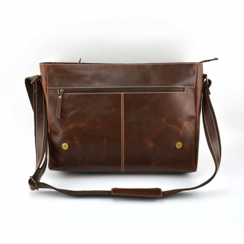 Aristole Leather Messenger Bag - The Gifted Man