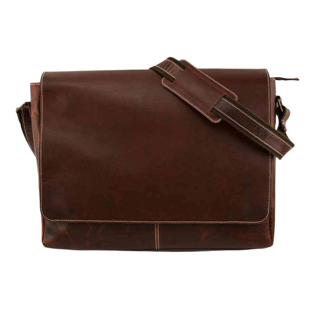 Aristole Leather Messenger Bag - The Gifted Man