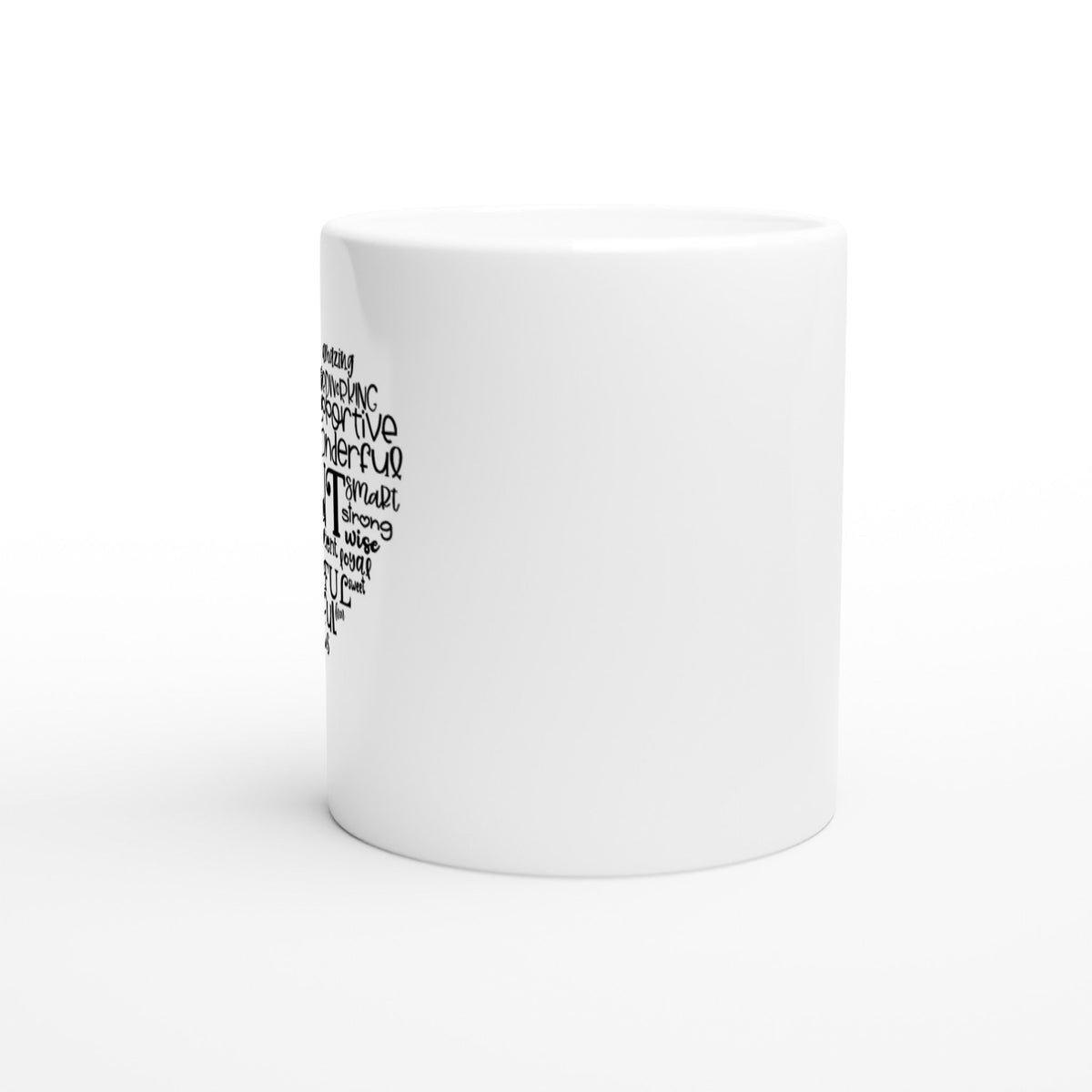 Aunt Heart White 11oz Ceramic Mug - The Gifted Man