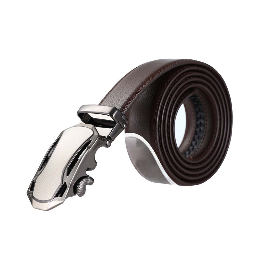 AutoMADtic Vegan Leather Belt-Cognac - The Gifted Man