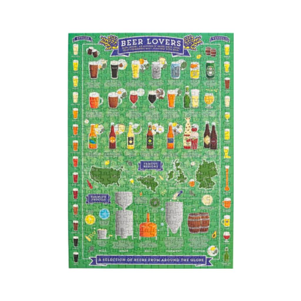 Beer Lover&#39;s 500 Piece Jigsaw Puzzle - The Gifted Man