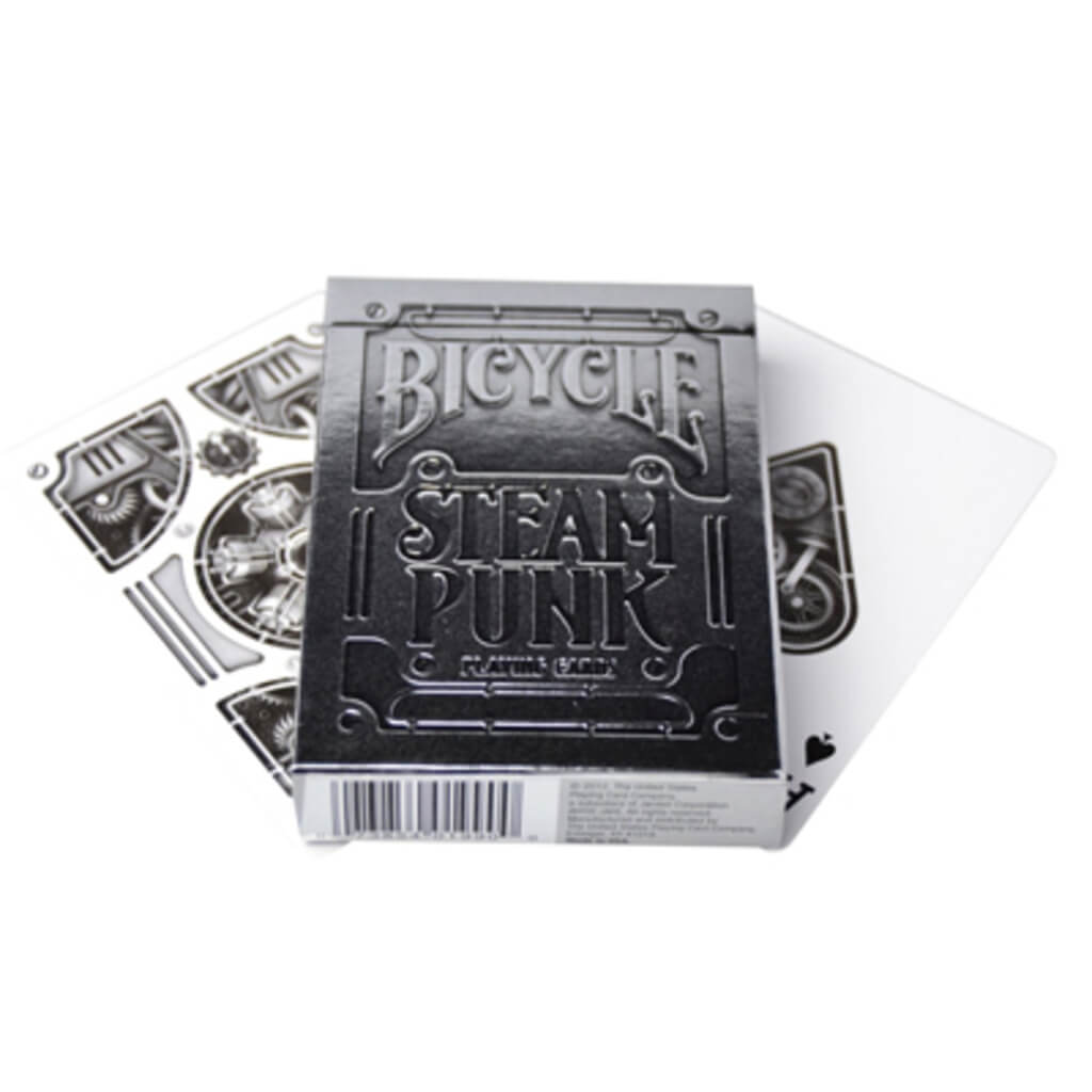 Bicycle Silver Steampunk Cards - Single Deck - The Gifted Man