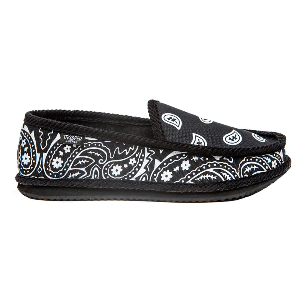 Trooper America KS 002 Bandanna Paisley Slip On House Shoe Slippers The Gifted Man