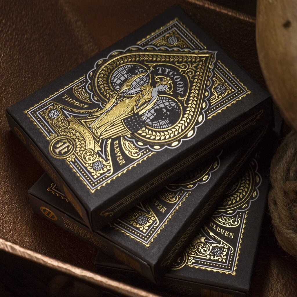 Tycoon (Black) Playing Cards by Theory11