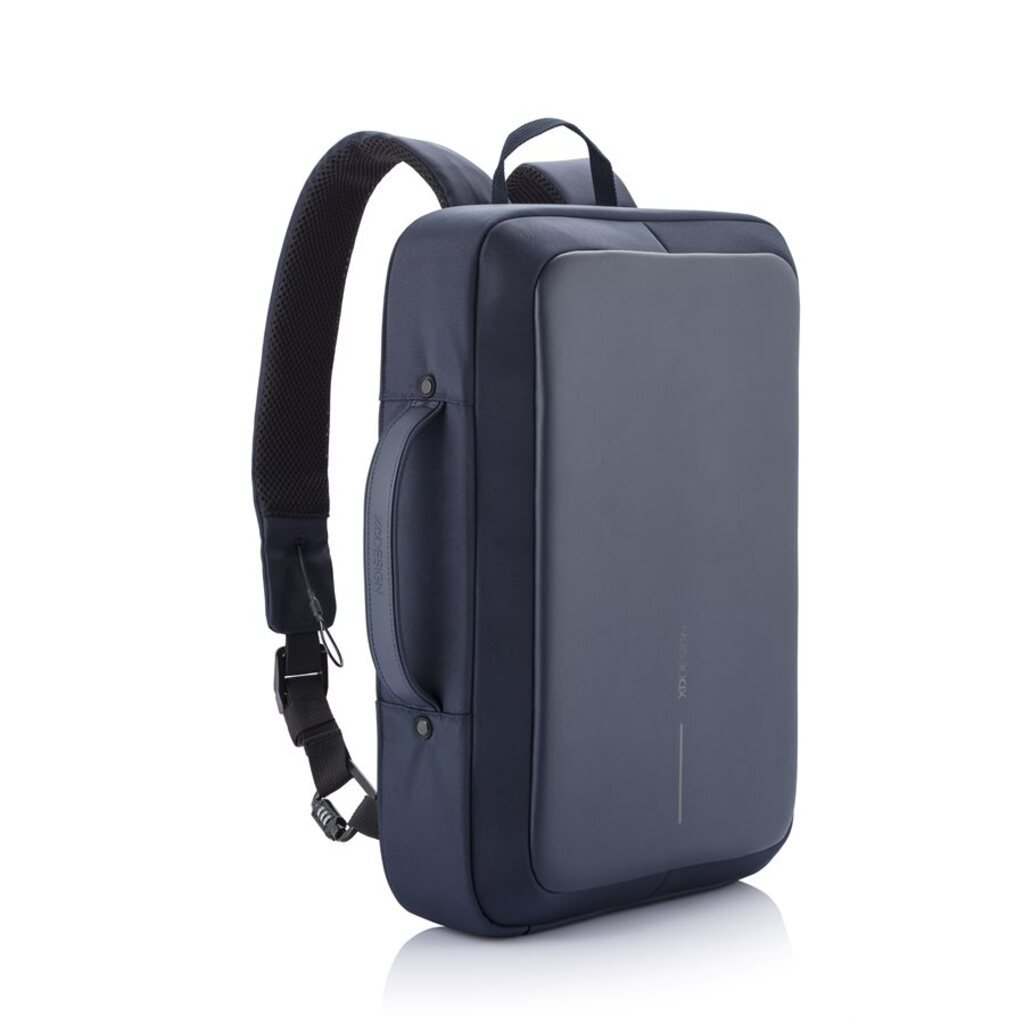 Briefcase style outlet backpack