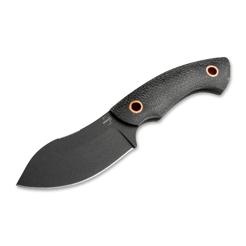 Boker Plus Nessmi Pro Fixed Blade Knife, D2 Steel, Micarta Black - The Gifted Man