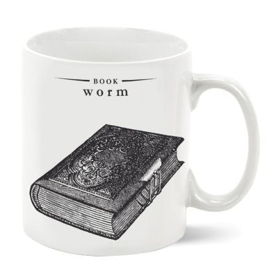 Book Worm Porcelain Mug - The Gifted Man