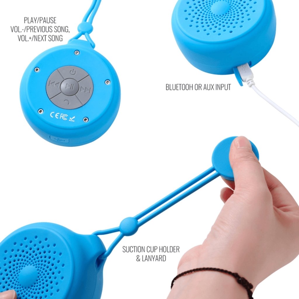 Boomerang Waterproof Wireless Speaker | Blue - The Gifted Man
