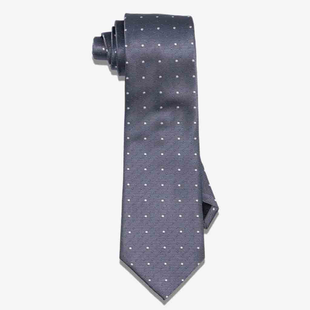 Braxton Double Dotted Silk Tie - The Gifted Man