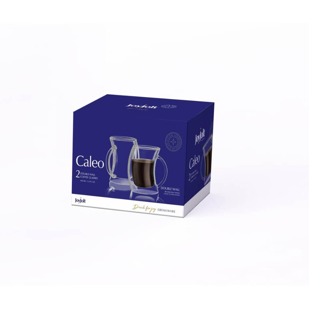 Caleo Double Wall Coffee Glasses, 5.4 Oz Set of 2 - The Gifted Man