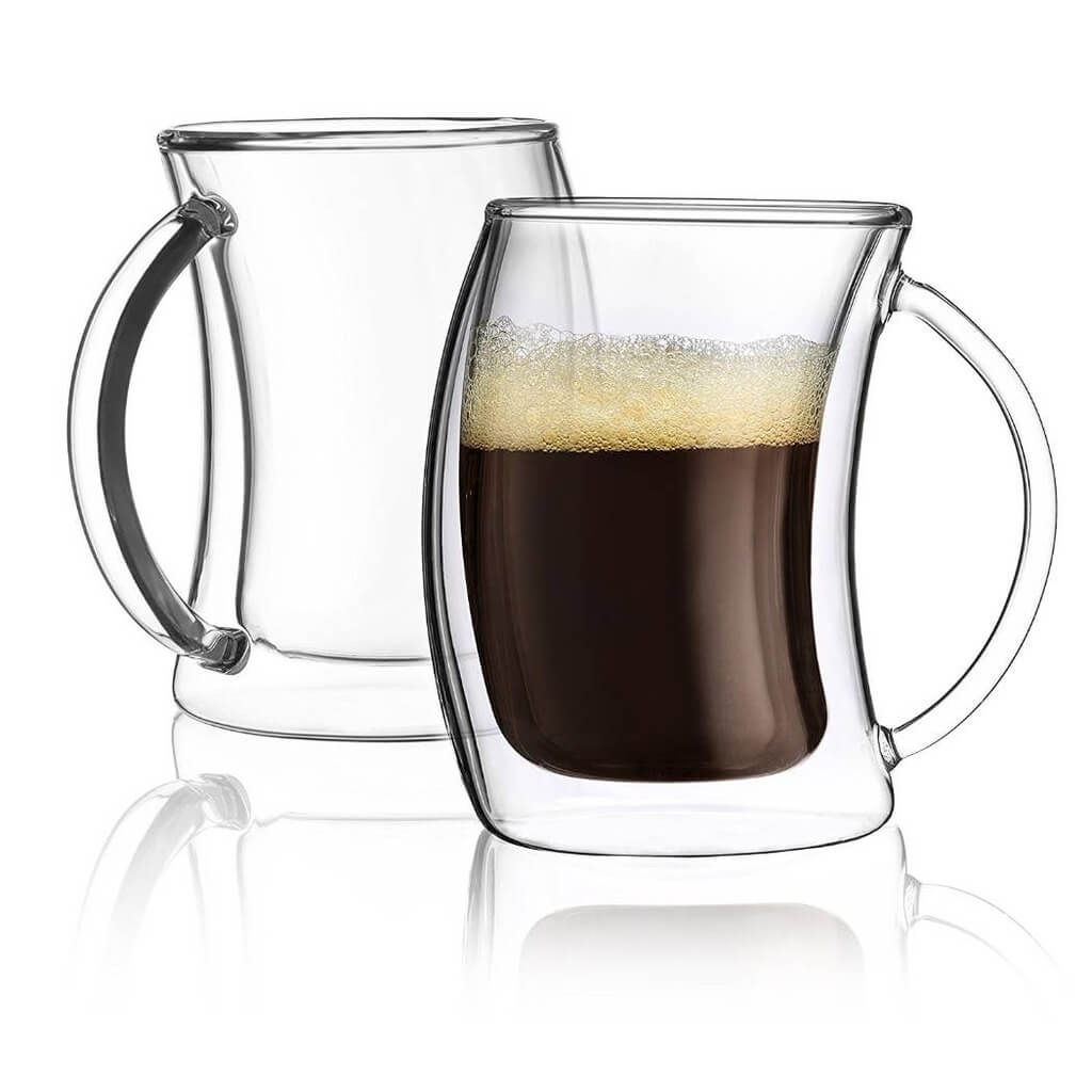 Caleo Double Wall Espresso Glasses, 2 Oz Set of 2 - The Gifted Man