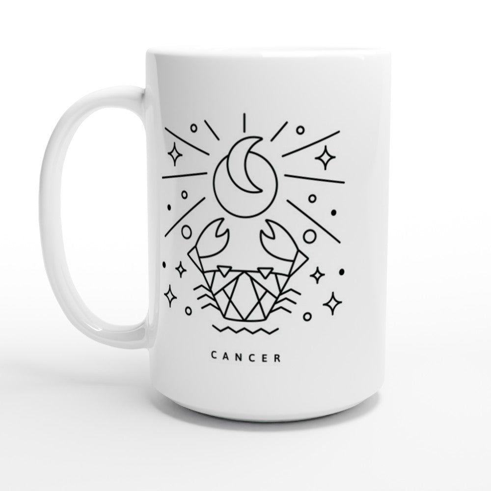 Cancer White 15oz Ceramic Mug - The Gifted Man