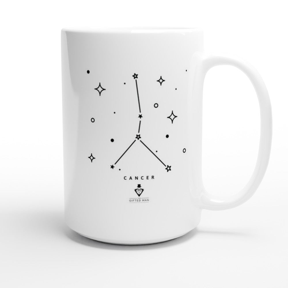Cancer White 15oz Ceramic Mug - The Gifted Man