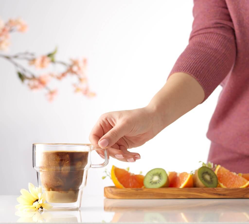 Pila Double Wall Coffee Glasses, 10 Oz, Set of 2