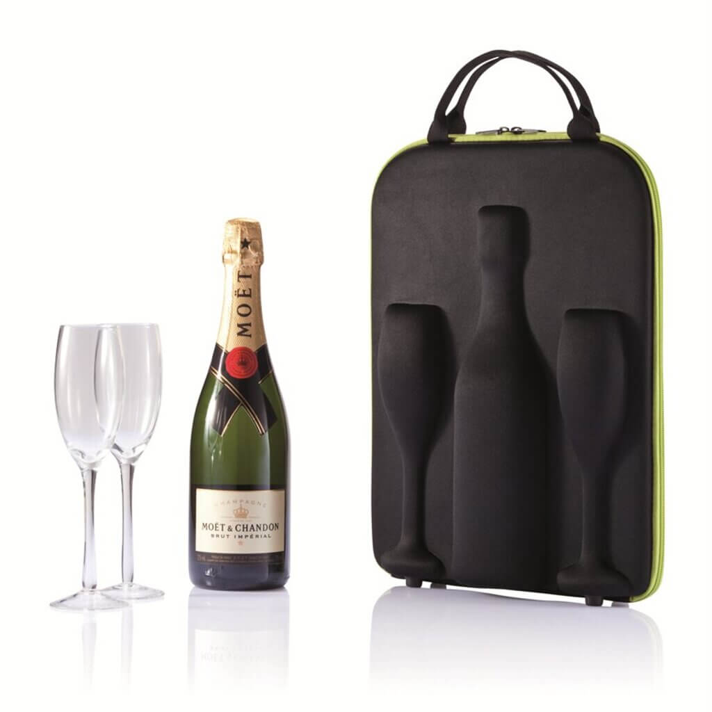Champagne Carrier with Glasses - The Gifted Man