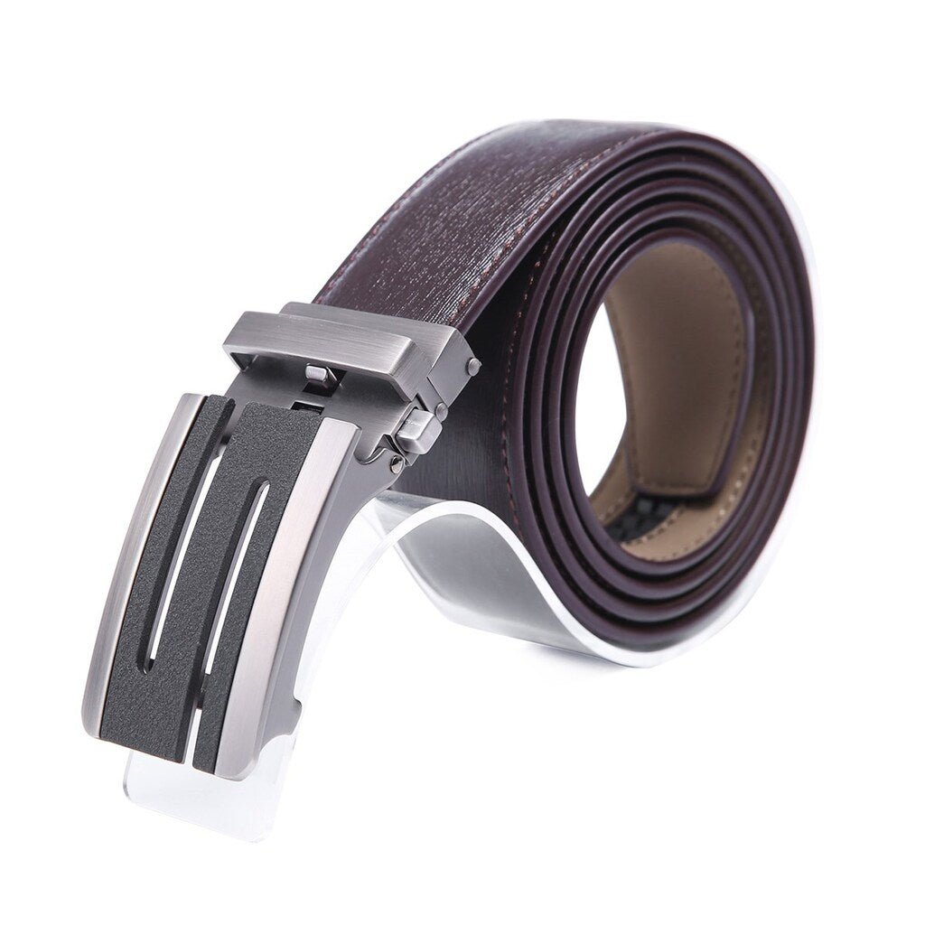 Cognac AutoMADtic All Size Leather Belt - The Gifted Man