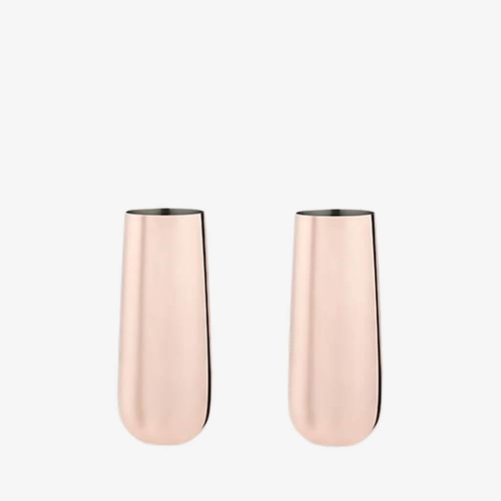 Copper Stemless Champagne Flutes by Viski® - The Gifted Man
