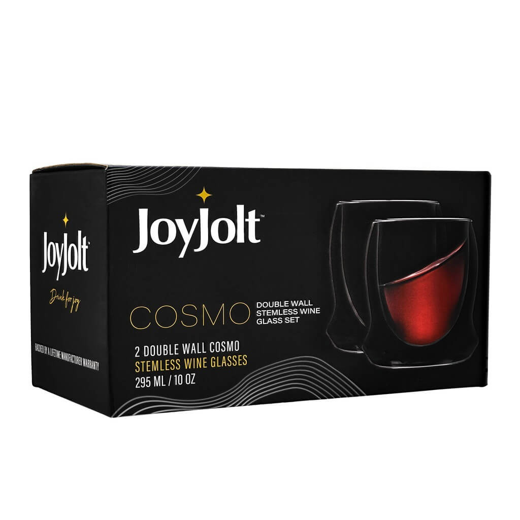 Cosmos Double Wall Stemless Wine Glasses, Set of 2 - The Gifted Man
