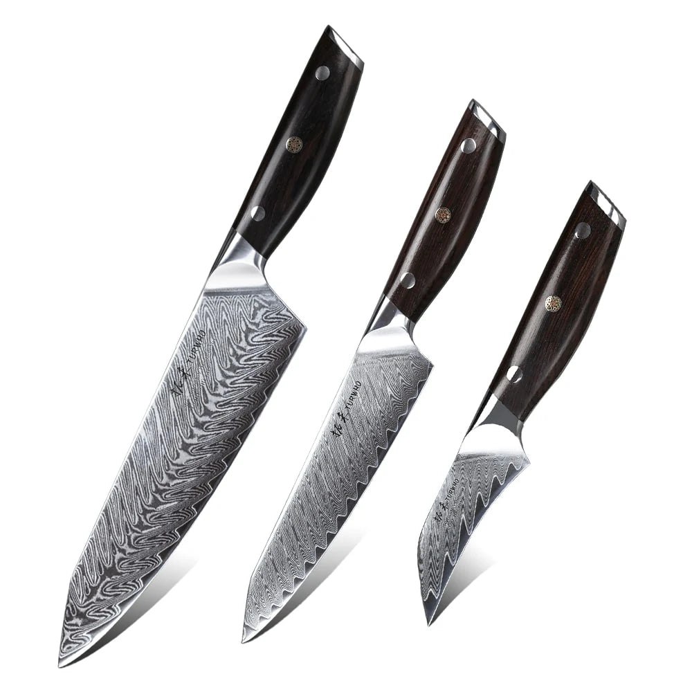 Damascus Chef Knife Set - The Gifted Man