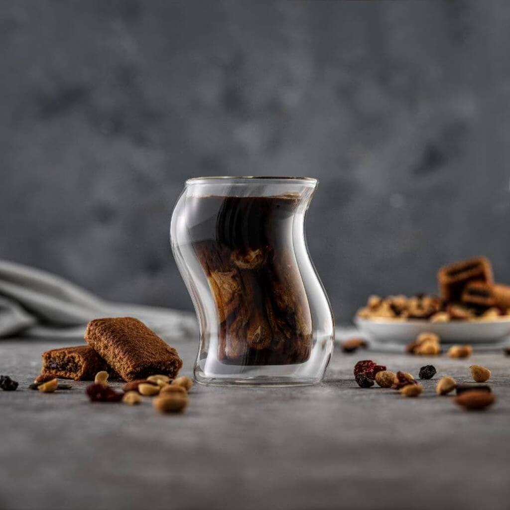 Pivot Double Wall Coffee Glasses, 8 Oz Set of 2