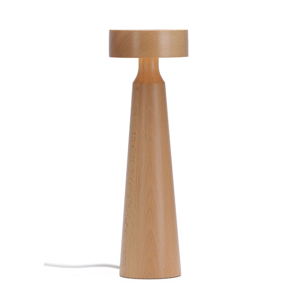 Decent Living Beech Wood LED Tower Lamp - The Gifted Man