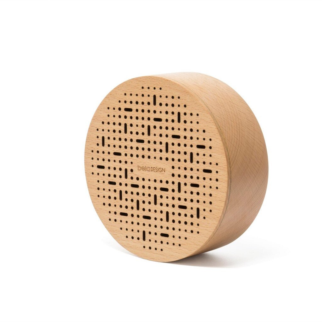 Decent Living Wooden Bluetooth Speaker -Round - Dot and Slot - The Gifted Man