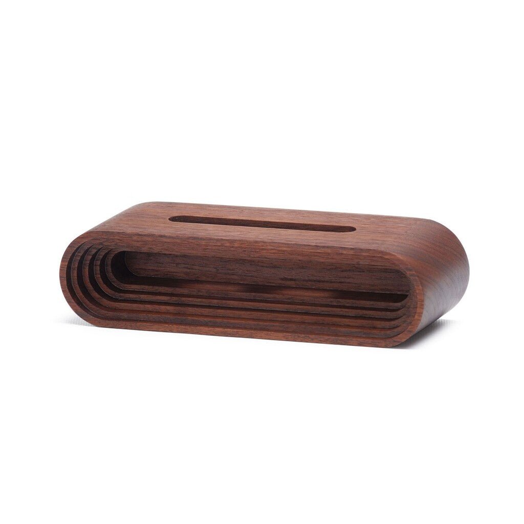 Decent Living Wooden Phone Stand Amplifier - Walnut - The Gifted Man