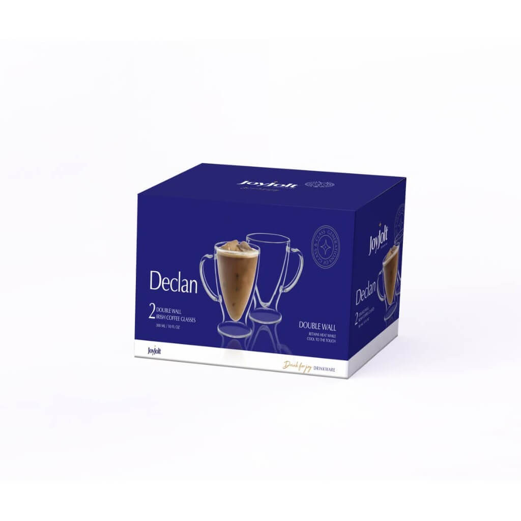Declan Insulated Coffee Glasses, 10 Oz Set of 2 - The Gifted Man