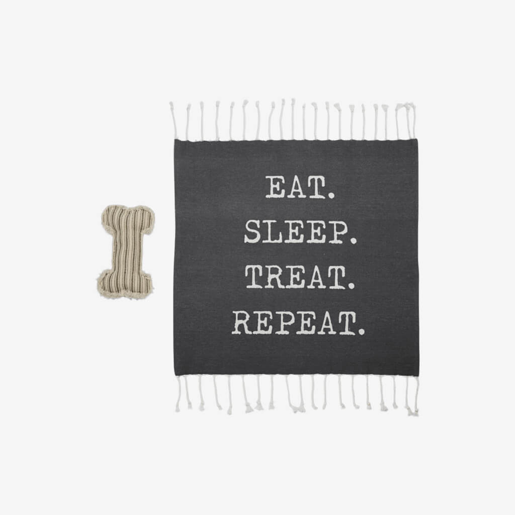 Dog Blanket and Toy Set Stripe - The Gifted Man