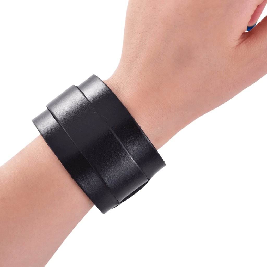 Drake Leather Bracelet | Black - The Gifted Man