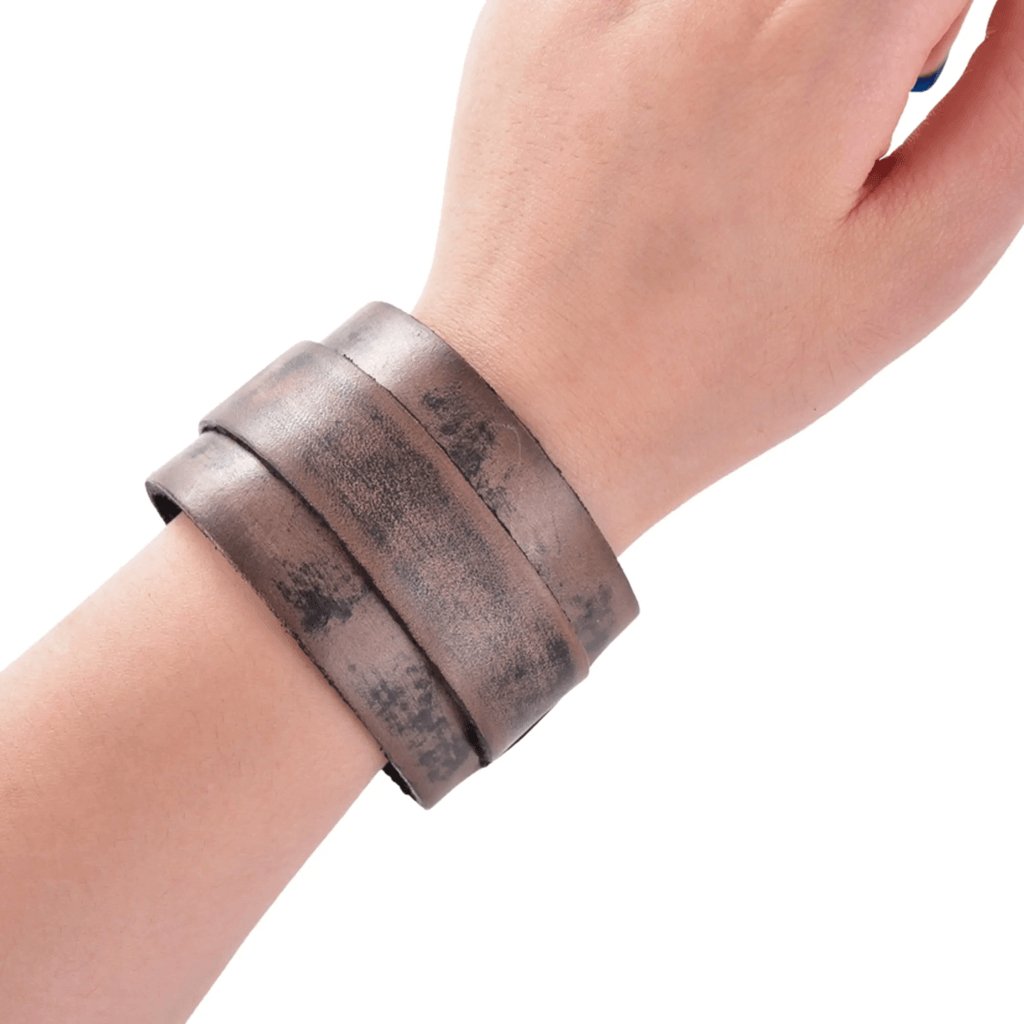 Drake Leather Bracelet | Brown - The Gifted Man